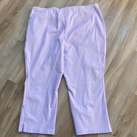 Zac & Rachel lavender pant with stretch career office business casual 20W - Picture 7 of 17